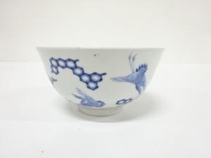 古伊万里　染付　鶴　鉢